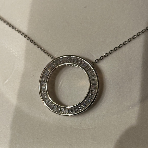 925 Silver Swarovski element pendant & chain - Picture 5 of 11